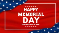 Red Joyful Memorial Day  Youtube Thumbnail template