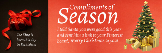 Red Joyful Merry Christmas Email Header Isihloko Se-imeyili template