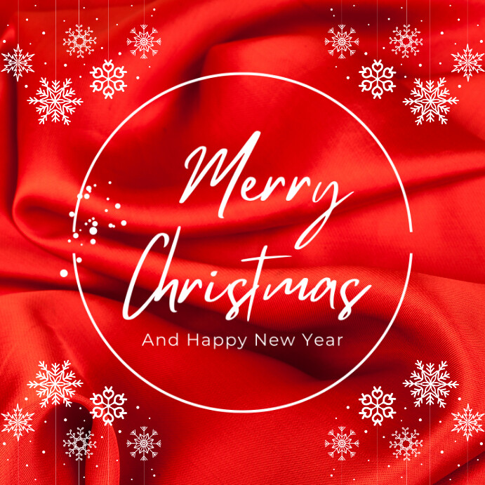 Copy of Red Joyful Merry Christmas Greeting Instagram Post | PosterMyWall