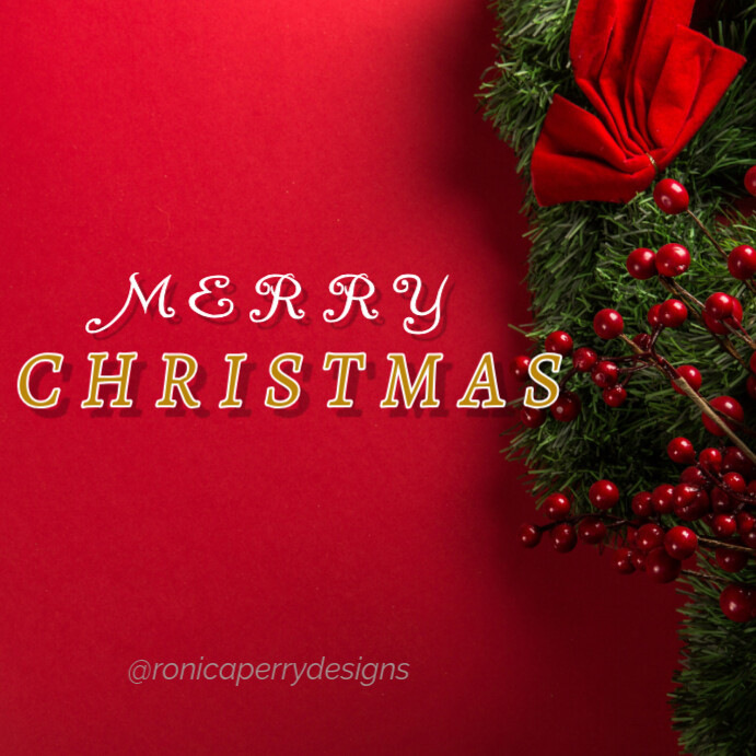 Copy of Red Joyful Merry Christmas Instagram Post | PosterMyWall