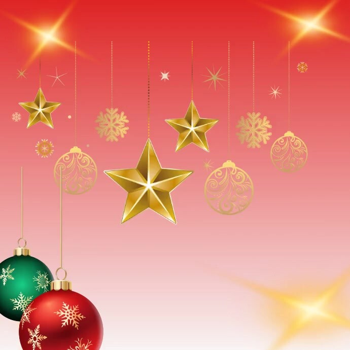 Red Joyful Merry Christmas Instagram Post Template | PosterMyWall