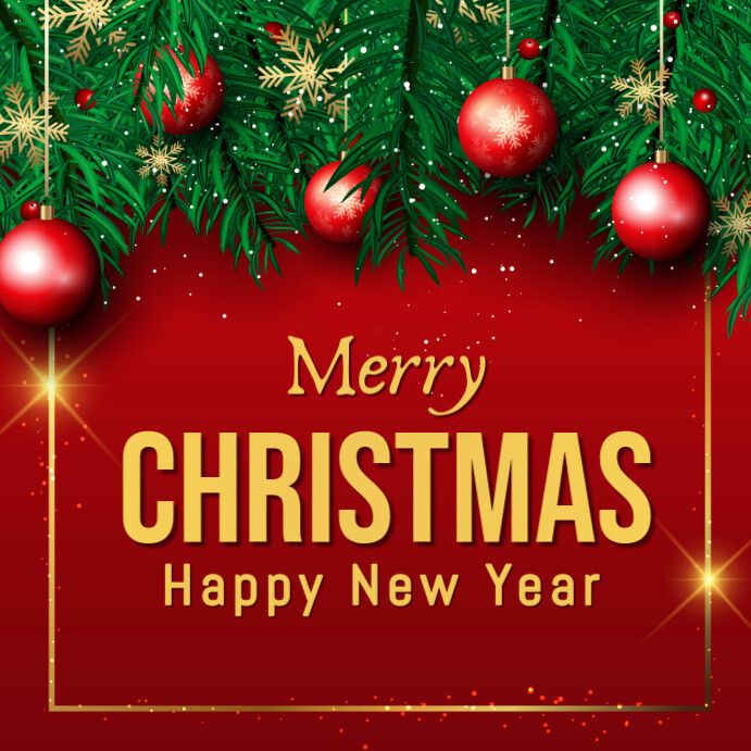 Copy of Red Joyful Merry Christmas Instagram Post | PosterMyWall
