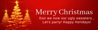 Red Joyful Merry Christmas  Twitch Panel template