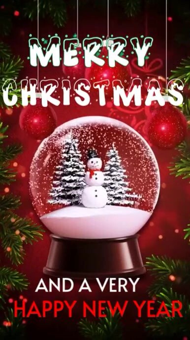 Copy of Red Joyful Merry Christmas Wishes Instagram Story | PosterMyWall