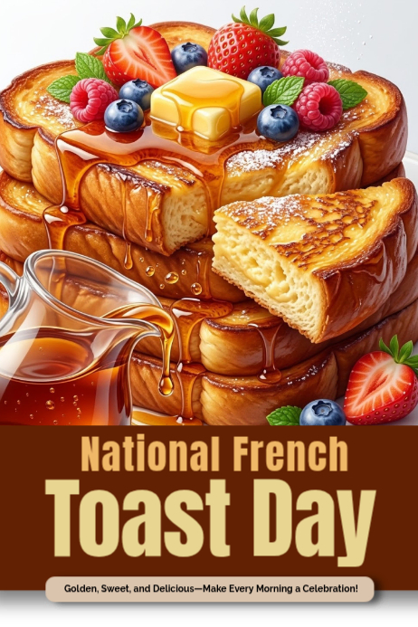 Toast Facebook National French Toast Day Template | PosterMyWall
