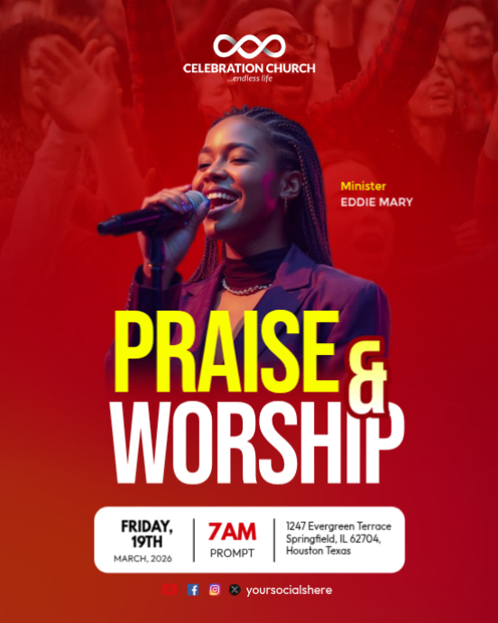 Praise And Worship Event Template | PosterMyWall