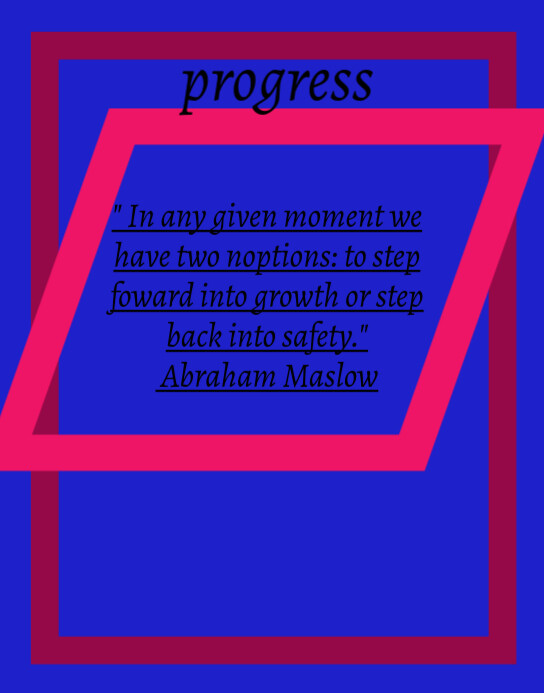 Modèle Red Joyful Progress Quote Poster/wallboard | PosterMyWall