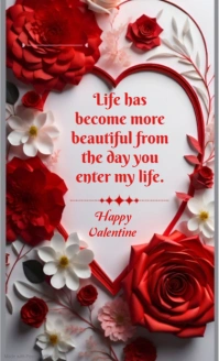 Red Joyful Red And White Valentine Letter Us Legal template