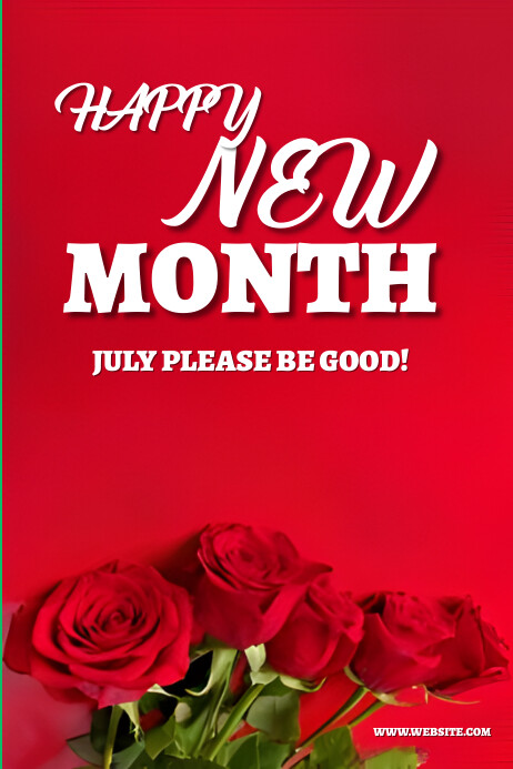 Red Joyful Red Background Pastel Happy New Mo Poster template