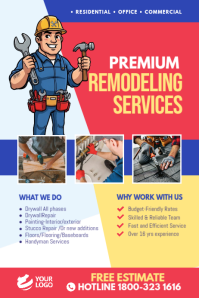 Rood Remodeling Services Plakat Template