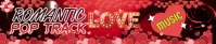 Red Joyful Romantic Pop Music Soundcloud Banner template
