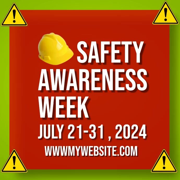 Red Joyful Safety Awareness Week Flyers Insta Template | PosterMyWall