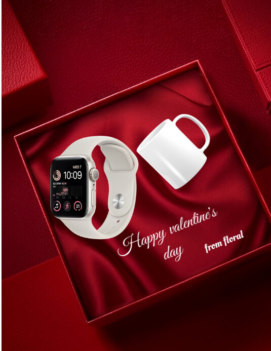 Red Joyful Valentine Day Gift Flyer (us Letter) template