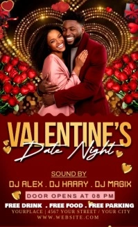 Red Joyful Valentine Us Legal template