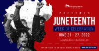 Red Juneteenth Facebook Shared Image template