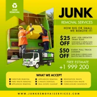 Red Junk Removal Instagram Post Design template
