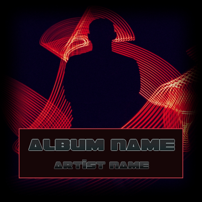 RED LIGHT Cover ng Album template