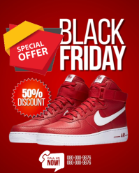 Rosso Black Friday Sale Instagram Portrait Template