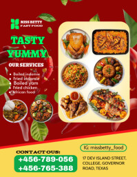 Red List-based Food  Flyer (us Letter) Pamflet (Letter AS) template