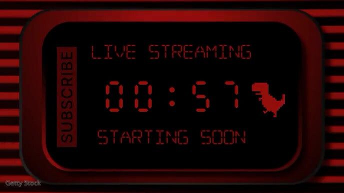 Red Live Stream Overlay Timer Countdown Template | PosterMyWall