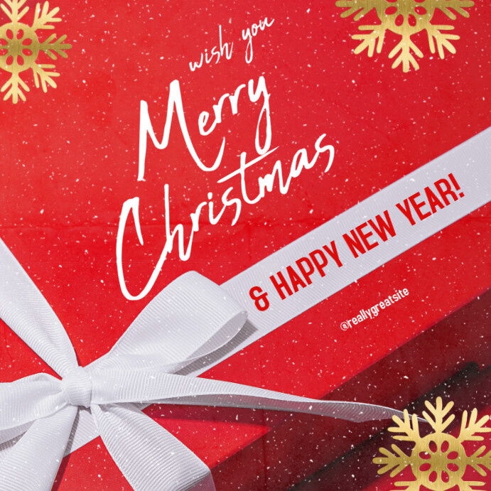 Copy of Red Maksimalis Merry Christmas Pos Instagram | PosterMyWall