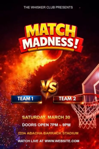 Red Match Madness  Pinterest Graphic Pinterest-grafik template