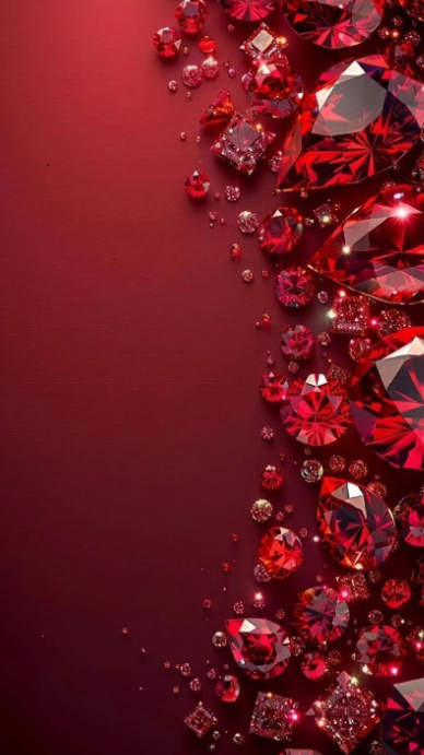 Copy of Red Maximalist “luxury Red Gemstone Background” Digital Display ...
