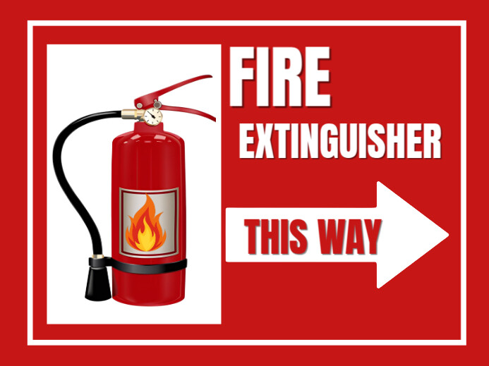 Red Maximalist “stop Fire Before It Starts!” Yard Sign template
