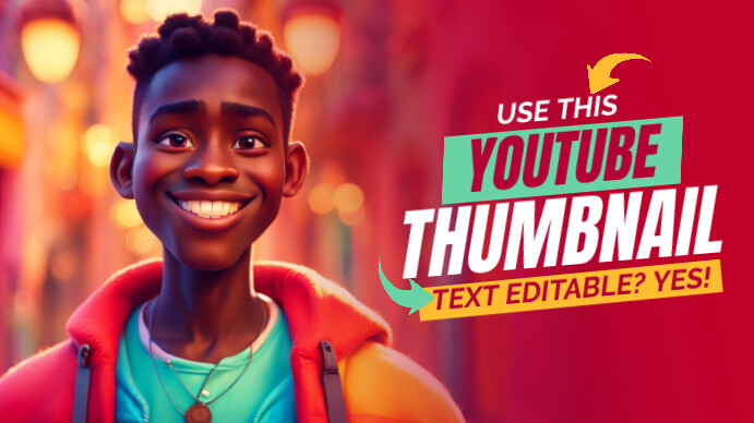 Red Maximalist 2024 Youtube Thumbnail template