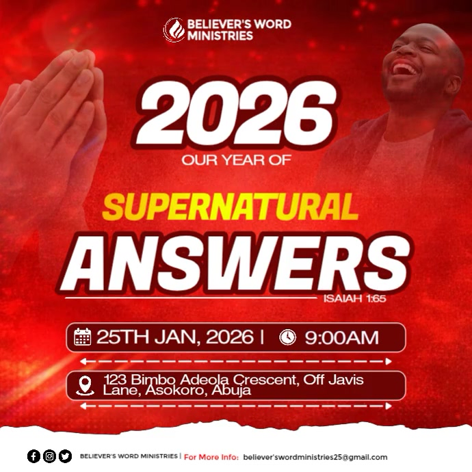 Red Maximalist 2026 Church New Year Prophetic Declaration Instagram ...