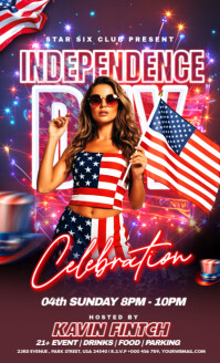 Red Maximalist 4th Of July Party  Us Legal Amerikansk lov template