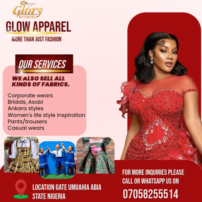 Red maximalist african clothing line store free editable marketing/ada  flyer or posters instagram p Template | PosterMyWall