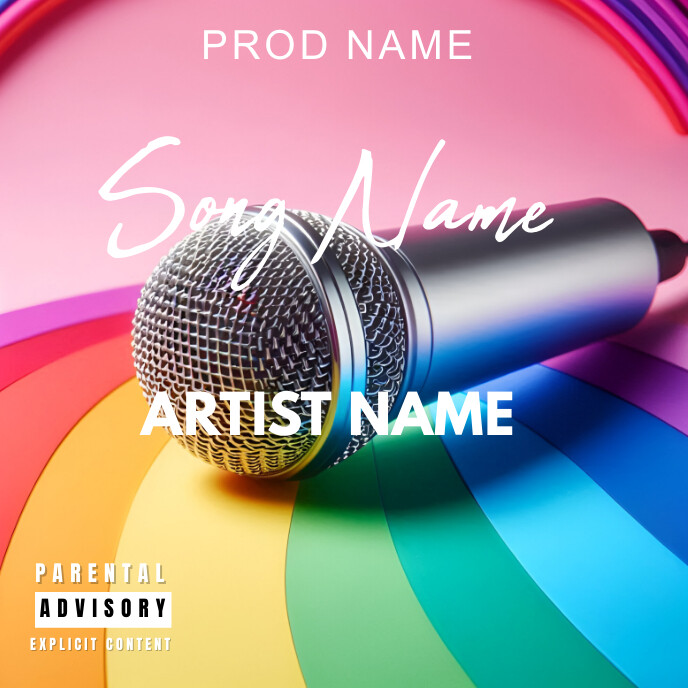 Red Maximalist Album Cover Design Album Cover template