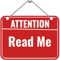 Red Maximalist Attention: Read Me  Instagram Post Instagram-bericht template