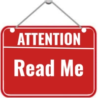 Red Maximalist Attention: Read Me  Instagram Post template