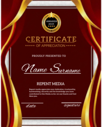Red Maximalist Awards Presentation  Instagram Portrait template