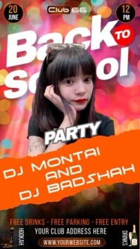 Red Maximalist Back To School  Instagram Story template
