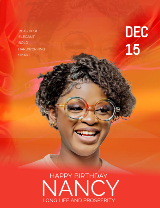 Copy of Red Maximalist Birthday Flyer (us Letter) | PosterMyWall