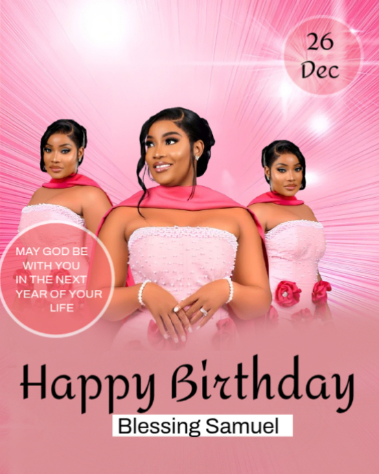 Red Maximalist Birthday Plyer Instagram Portrait Template | PosterMyWall