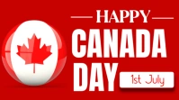 Red Maximalist Canada Day Youtube Thumbnail template