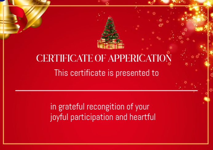 Red Maximalist Certificate A3 template