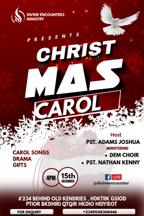 Copy of Red Maximalist Christmas Design Poster | PosterMyWall
