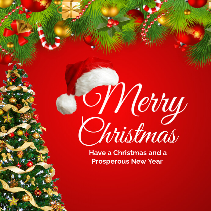 Copy of Red Maximalist Christmas Instagram Post | PosterMyWall
