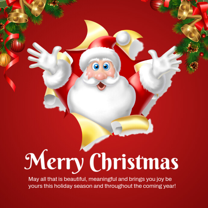 Copy of Red Maximalist Christmas Instagram Post | PosterMyWall