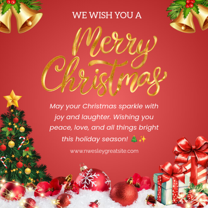 Copy of Red Maximalist Christmas Instagram Post | PosterMyWall