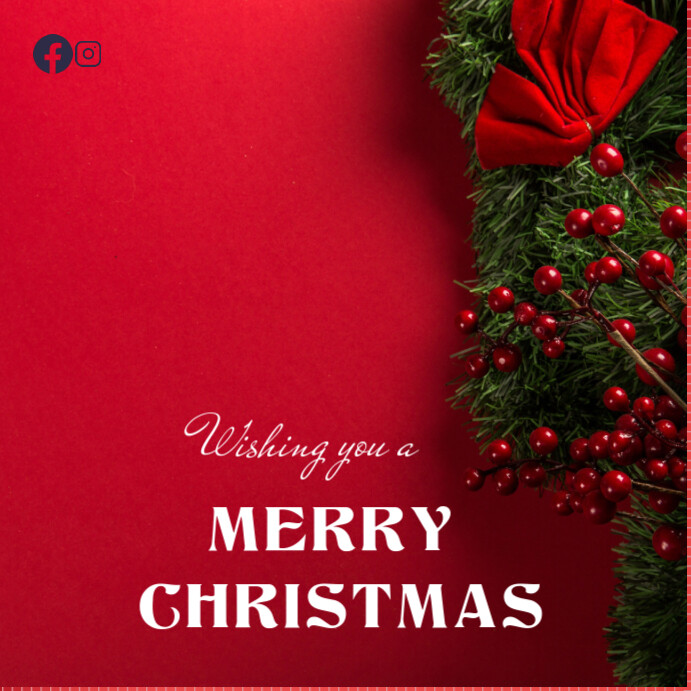 Copy of Red Maximalist Christmas Instagram Post | PosterMyWall