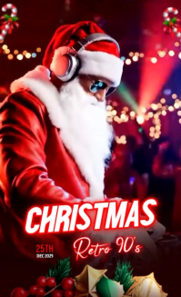 Red Maximalist Christmas Night Party  Us Legal template