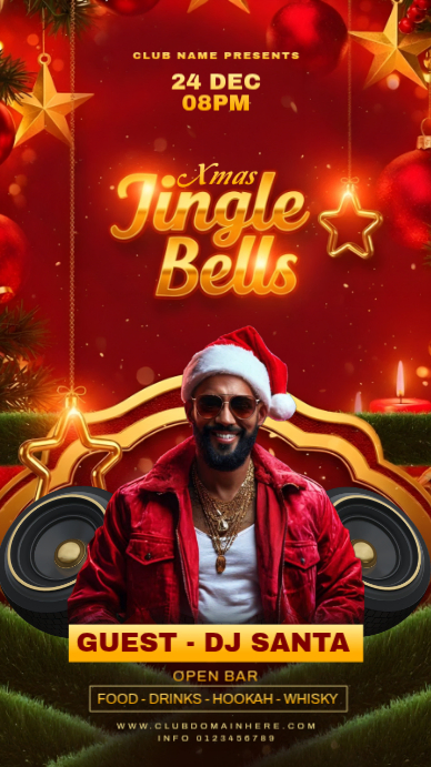 Copy of Red Maximalist Christmas Party Instagram Story | PosterMyWall