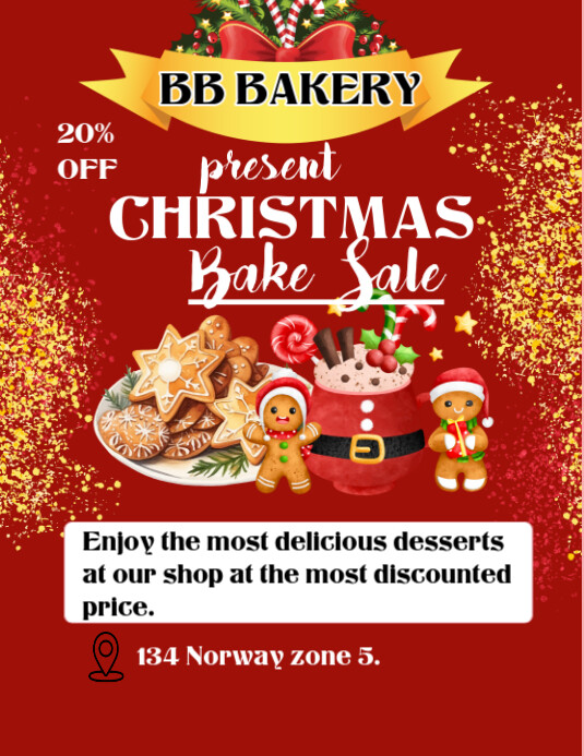 Copy of Red Maximalist Christmas Sale Flyer (us Letter) | PosterMyWall