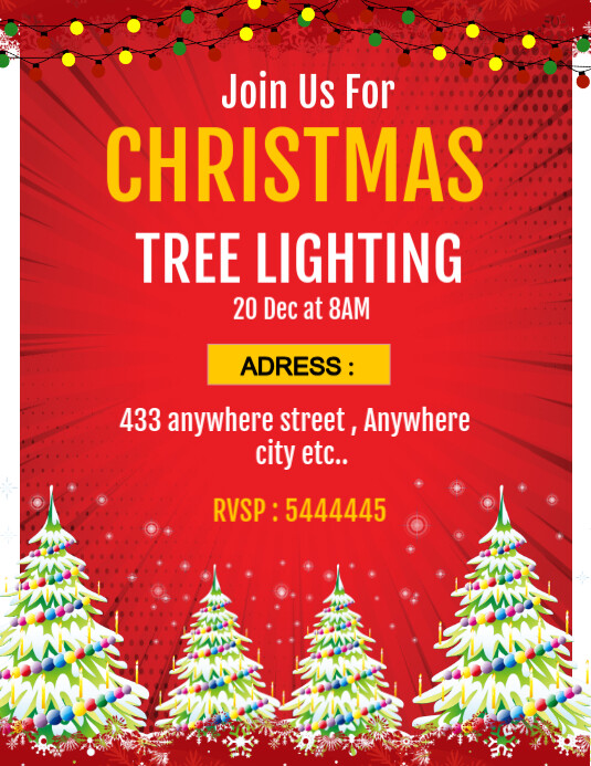 Tree Lighting Flyer.pdf Copy of Red Maximalist Christmas Tree Lighting Flyer (us Letter ...